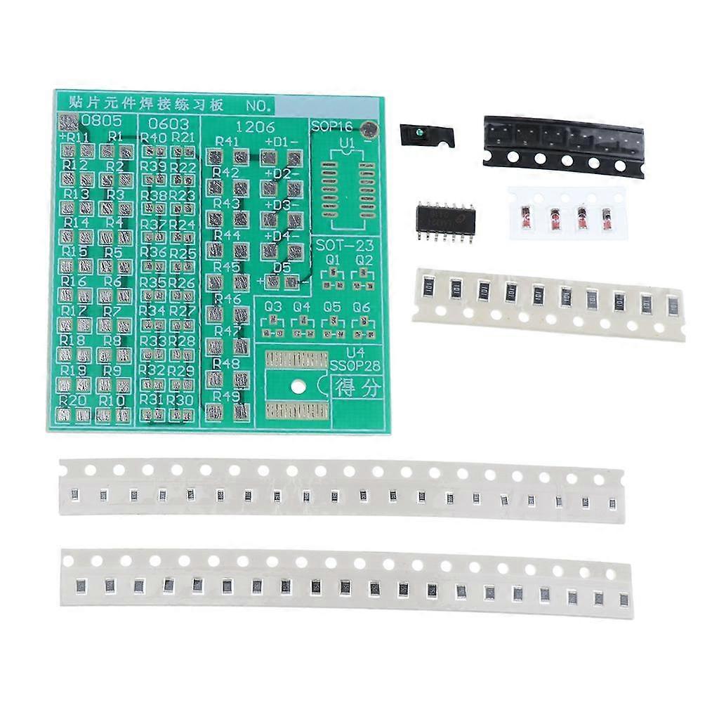 Operating Voltage:3-12V SMD Component Welding Practice Board Kit