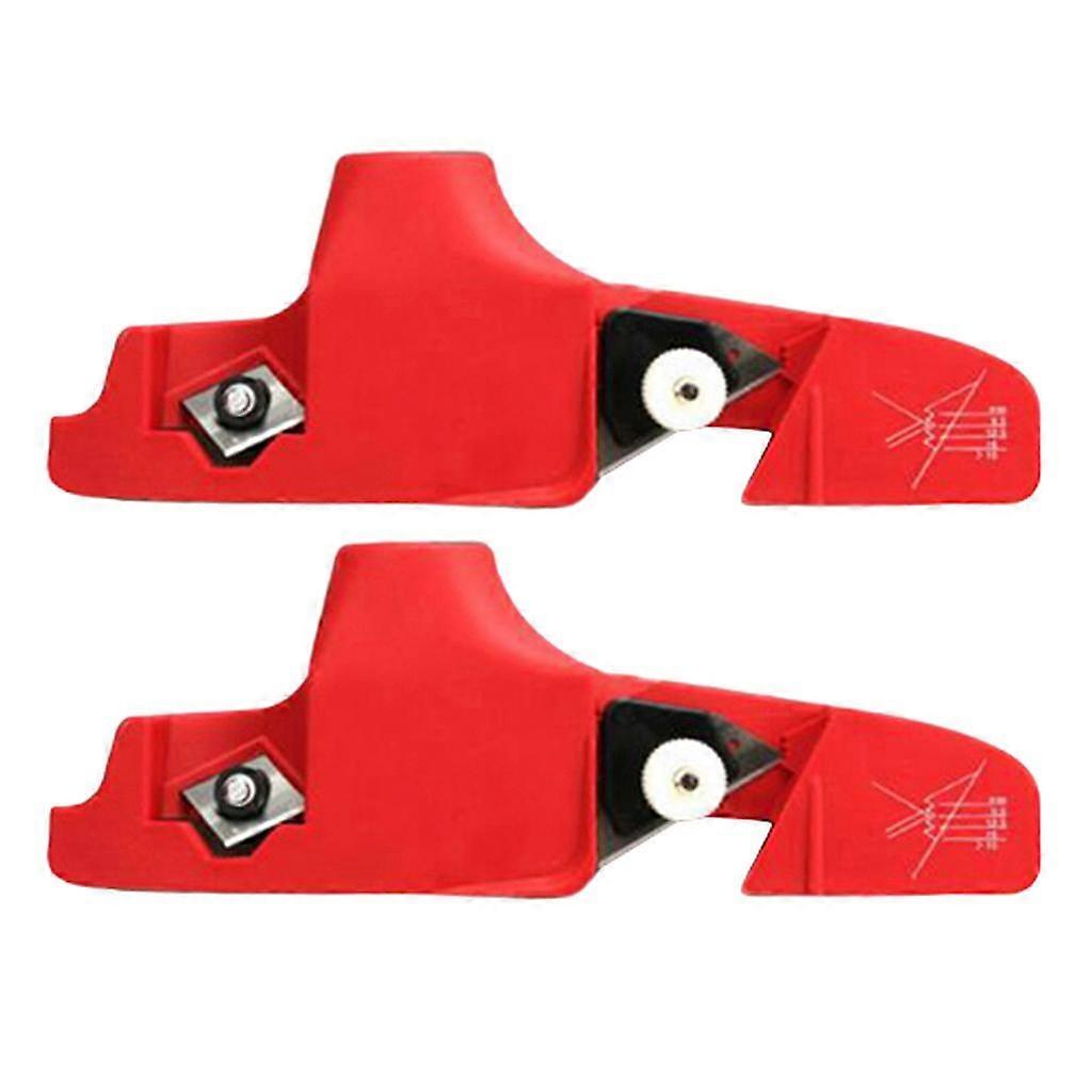 2pcs Plastic Gypsum Board Trimmer Wear-resistant Edger Chamfer Jointer