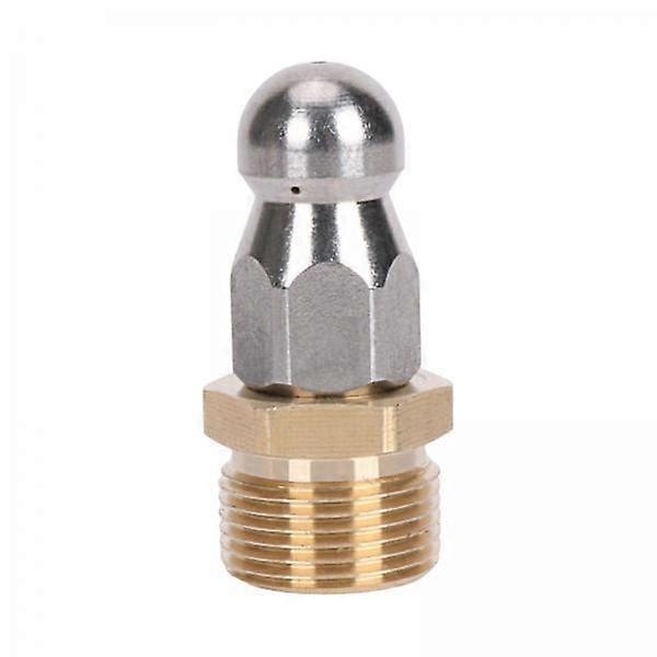 6xJets for Drain Jetting Hose Rotating Button Nose for Drain Pipes Sinks Sewer 15 holes A
