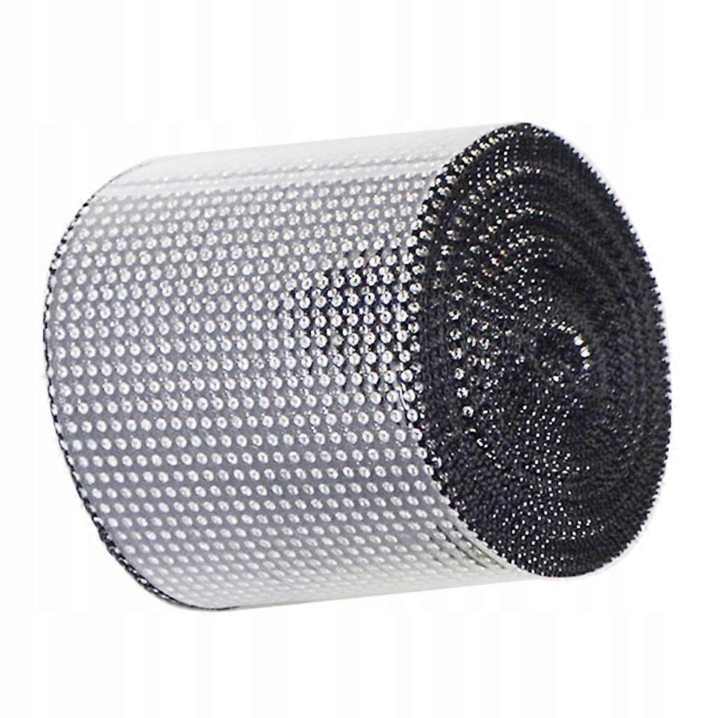 Beautiful 24 Rows Mesh Ribbon Rhinestone Trims Sheet Crafts Black