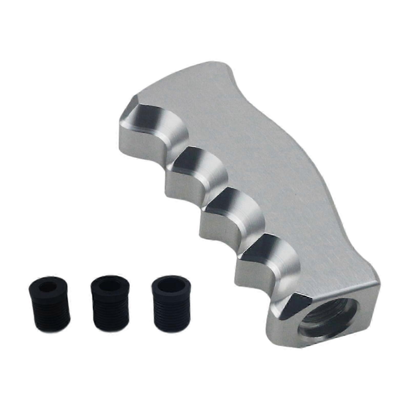Auto Gear Shifter Knob Car Stick Shifter Handle Comfortable Grip Multifunction Sturdy Manual Shifter Knob for Automobile-color: Silver