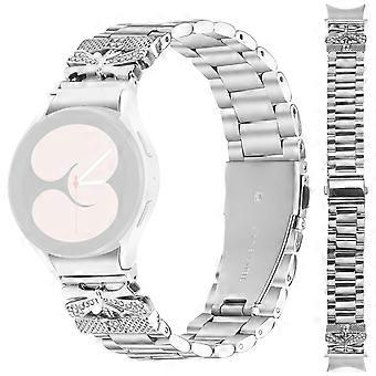 Bracelet en métal avec connecteur pour Samsung Galaxy Watch6 40mm/44mm/Watch6 Classic 43mm/47mm Butterfly Rh