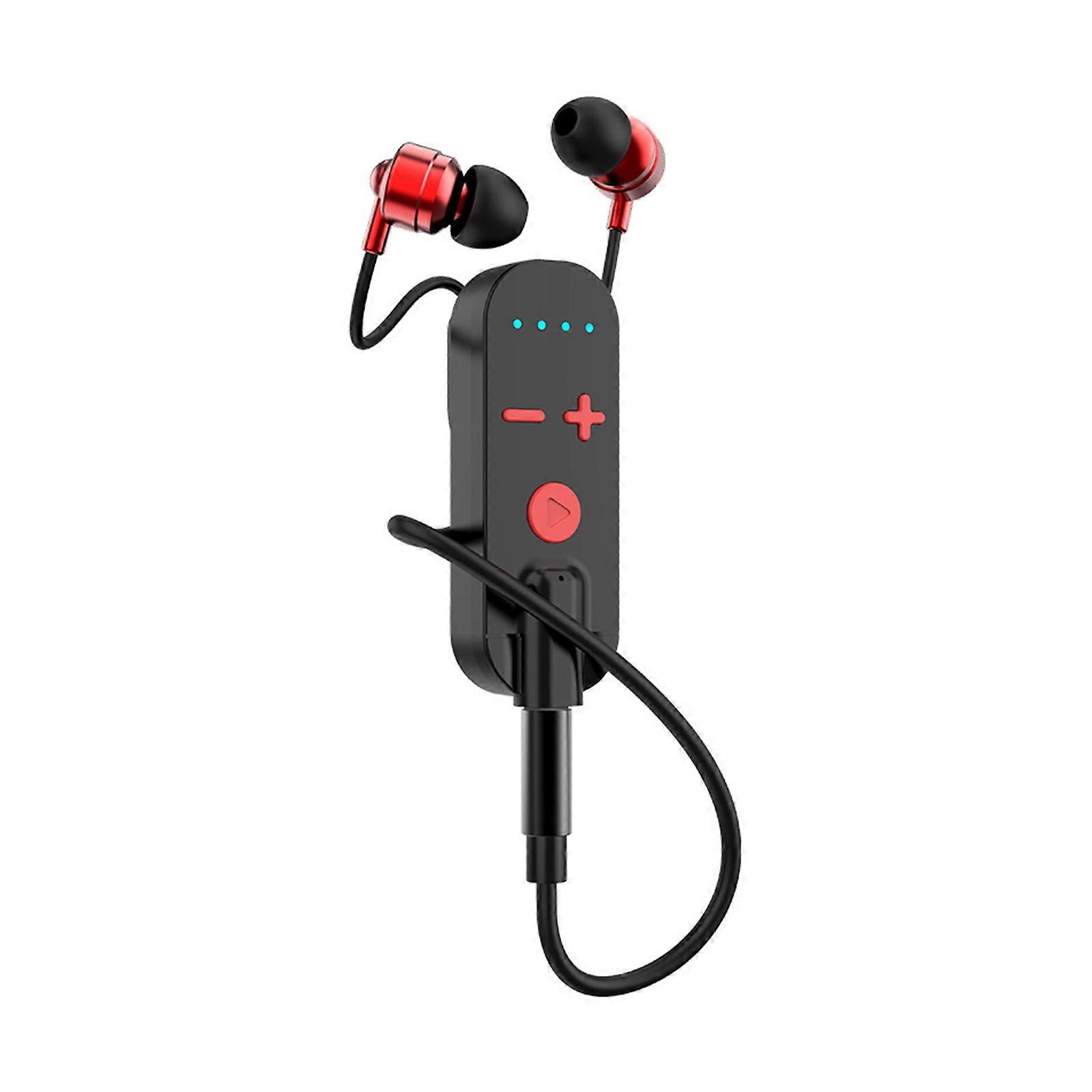 Gaming Earbuds 3.5mm Automatic Pairing Stero Hifi Sound Low Latency LED Power Display Headphones ENC Noise Reduction  Black red