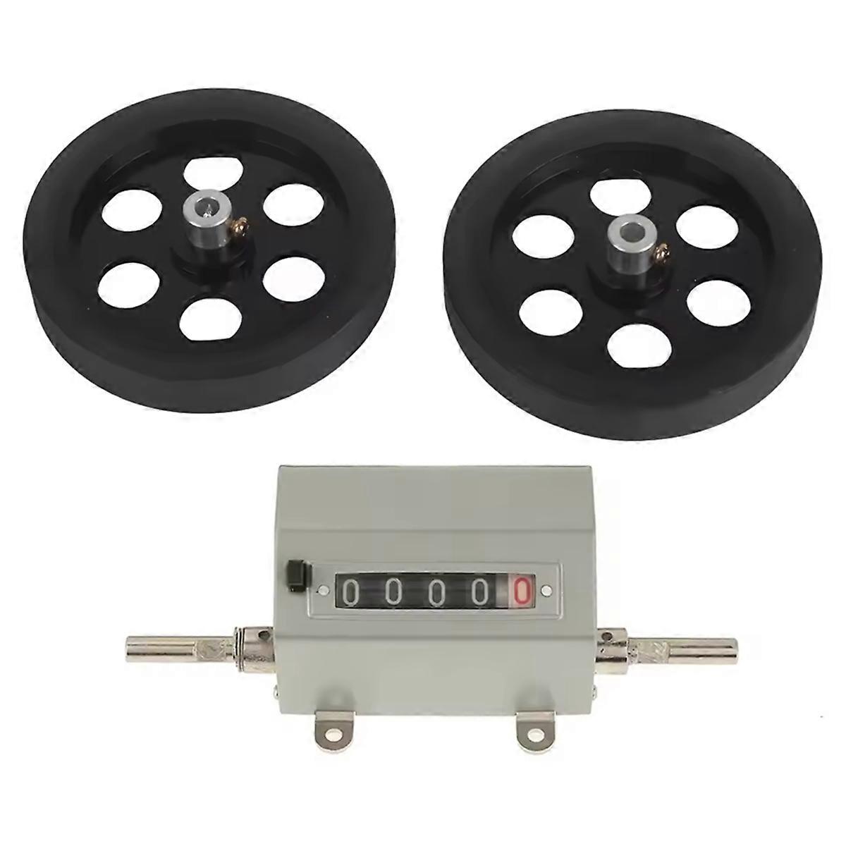 0-9999 Counter 5 Digit Counter Rolling Wheel 5 Digits 0-9999.9 Length Counter Speed 350RPM Grey Res