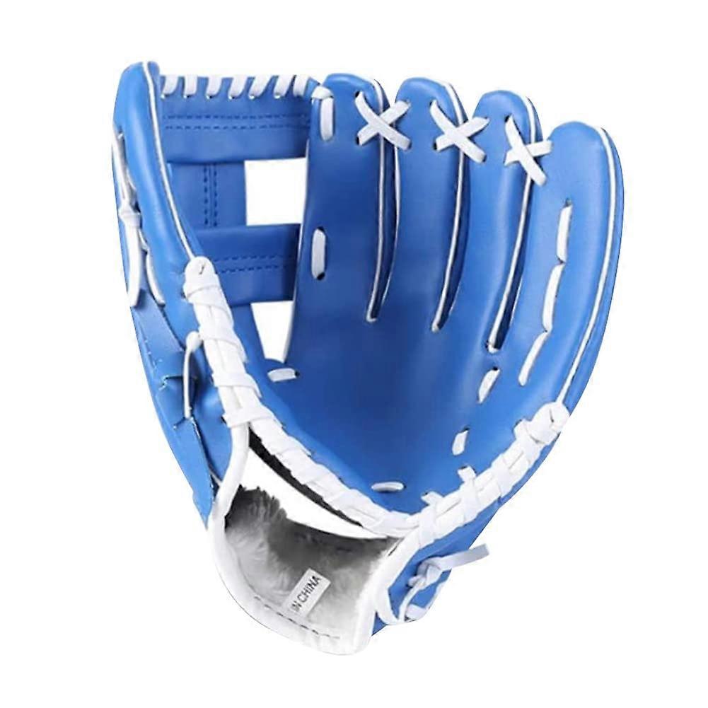 Baseball gloves comfortable durable with adjustable shoulder straps 10.5 inches blue