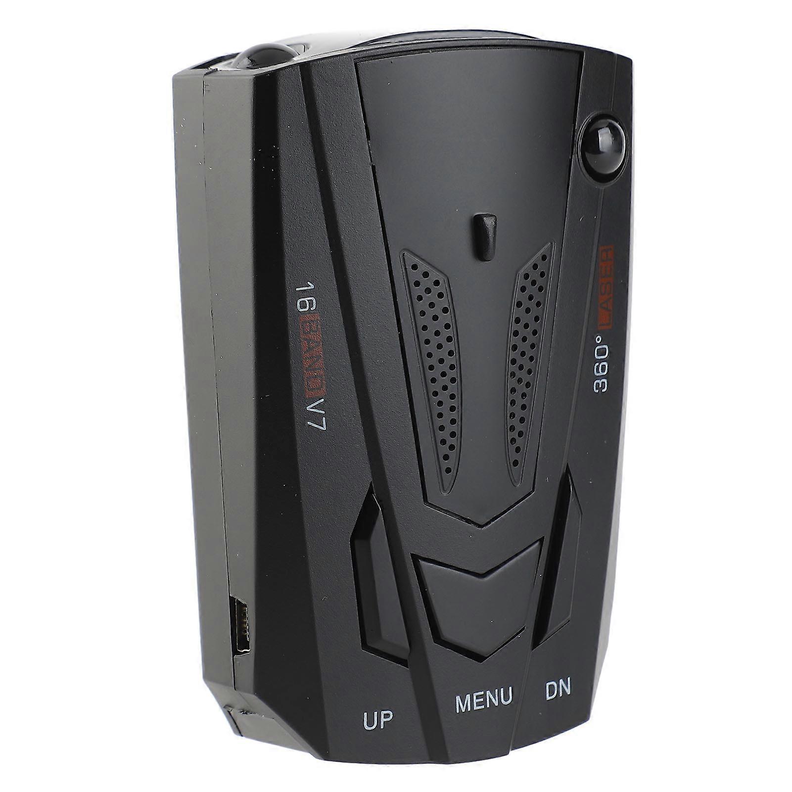 360° Voice Alarm Car Radar Detector with GPS Speed Safety & Anti-Laser System
