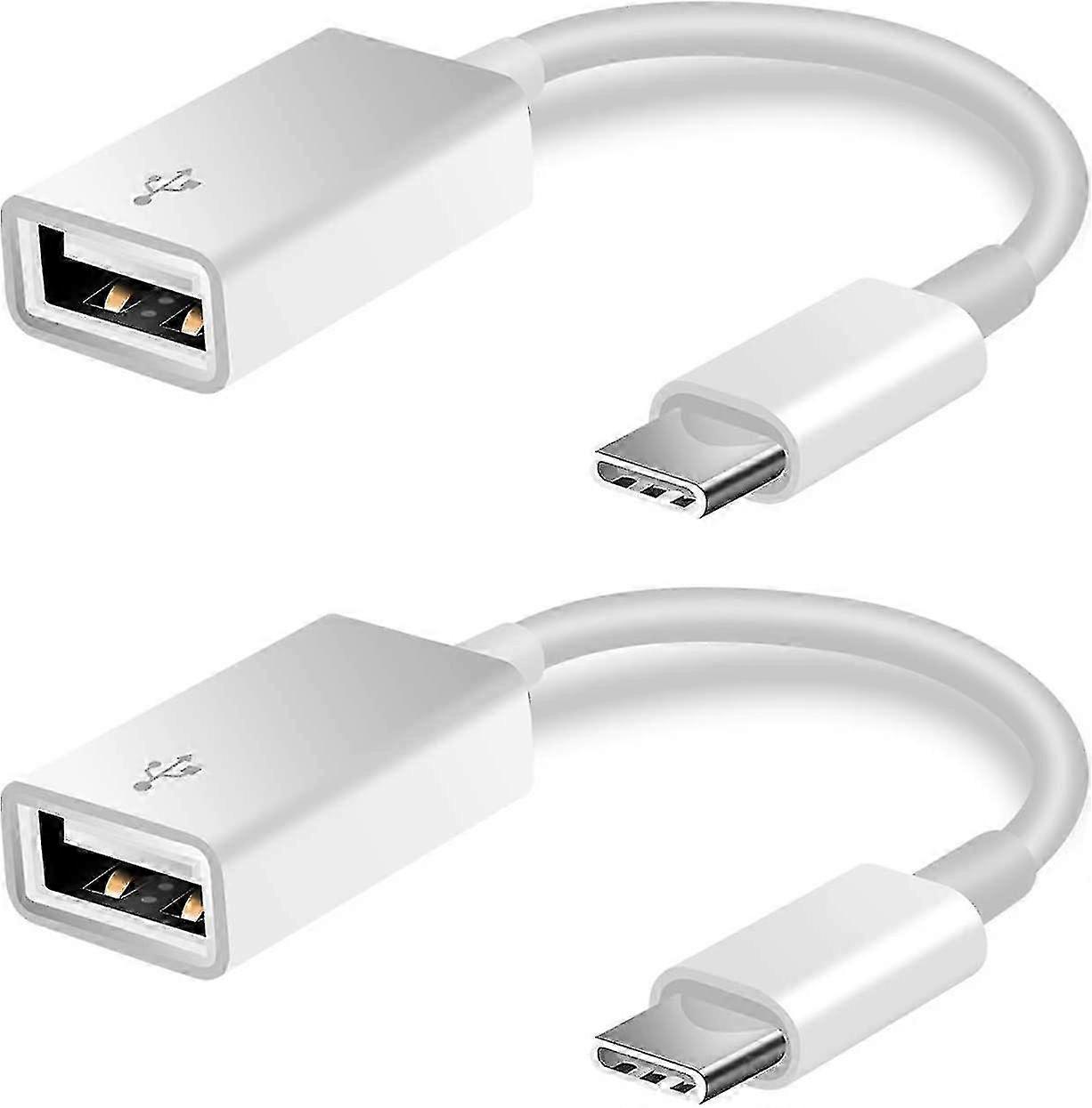 2025 Uudet tuotteet, 2 USB Type-C - USB 2.0 -sovittimen sarja, Type-C OTG-kaapeli, urostyyppi C - naaras USB A -sovitin