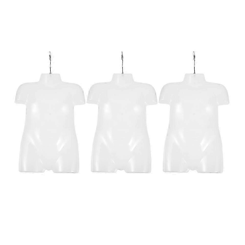 3pcs Baby Clothes Display Models with Hanger 36x26x5.5cm for Kids Toddler