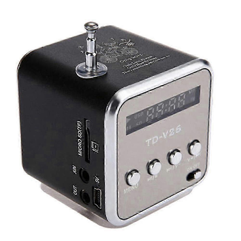 TD-V26 迷你便携音箱 TF卡 FM收音机 AUX立体声音乐播放器