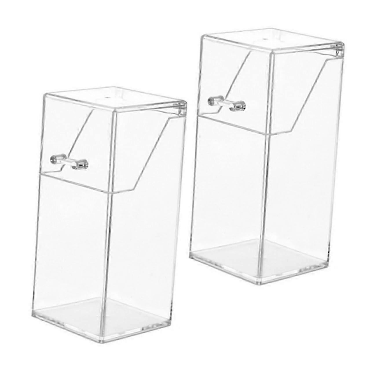 Transparent Makeup Brush Holder Set for Bathroom Vanity Storage