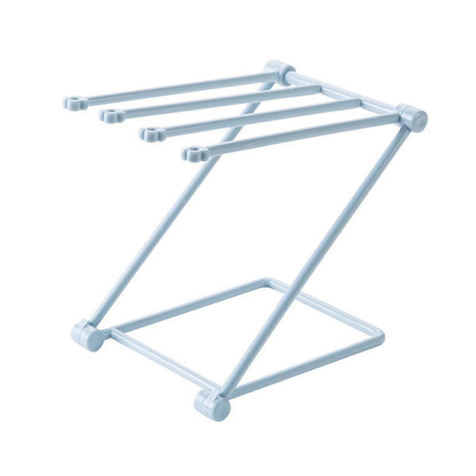 Foldable Space Saving Laundry Rack, Wall Mounted Adjustable Over Sink for Kitchen & Bathroom
