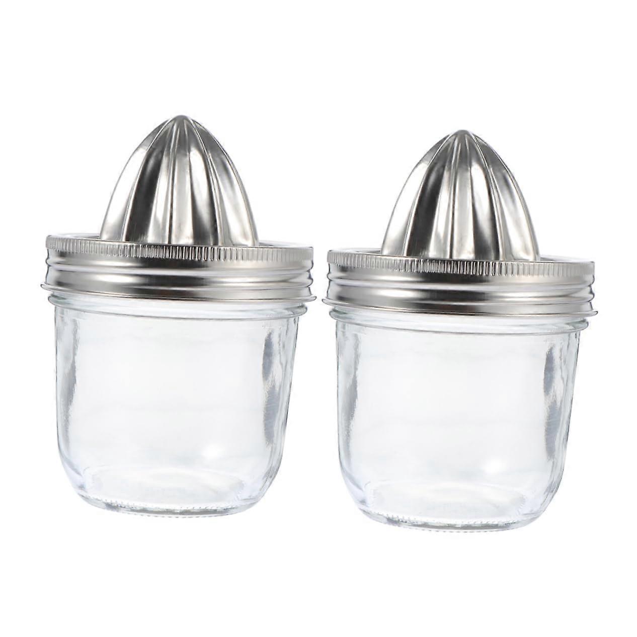 2 Pieces Hand Citrus Juicer Lemon Juice Juicer Cold Pressed Juicer Manual Citrus Juicer Manual Juice Maker Handheld Citrus Juicer Manual