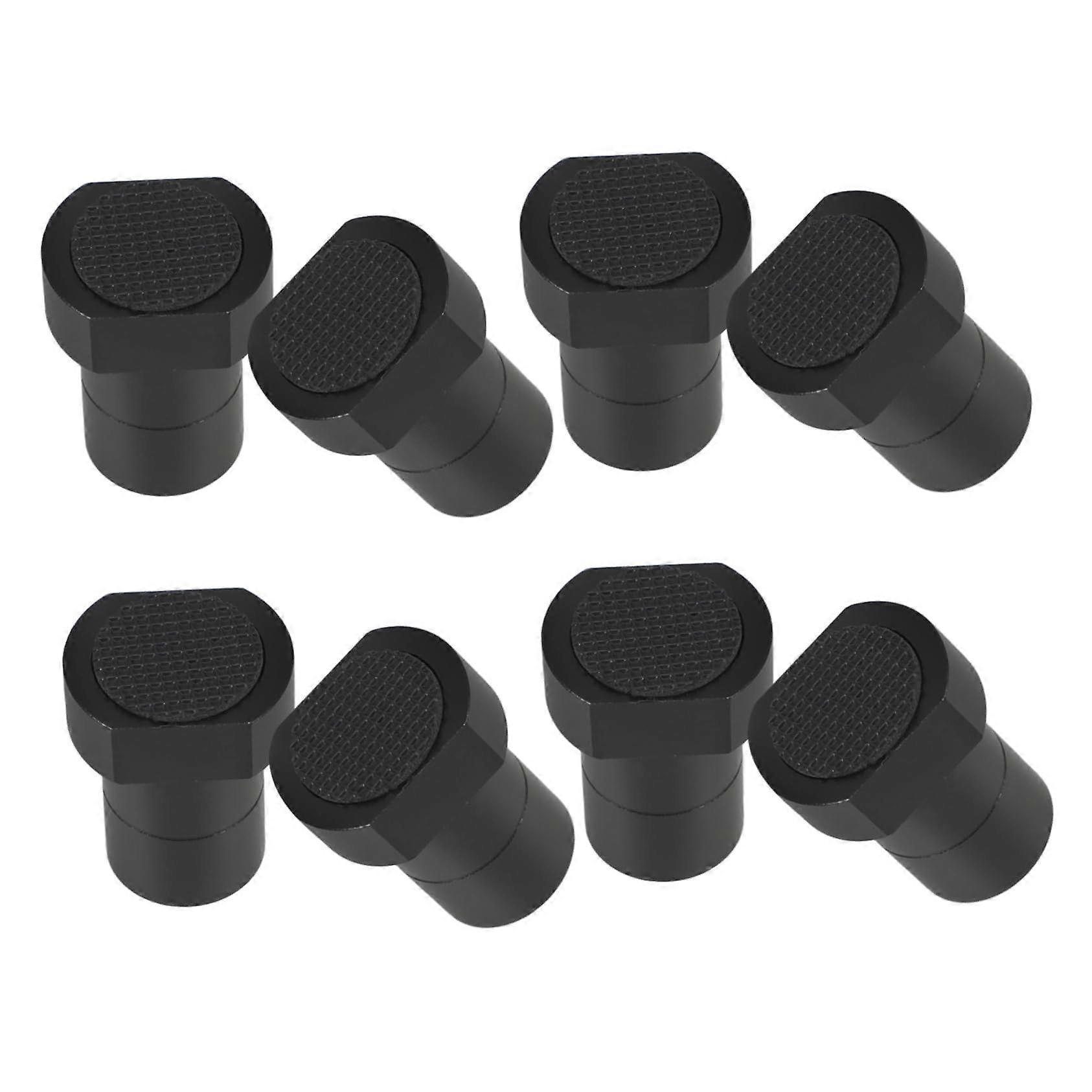 Planer Stopper 8-Piece Aluminum Alloy Block Limit Precision Tool for Woodworking Desktop Workbench Positioning Black