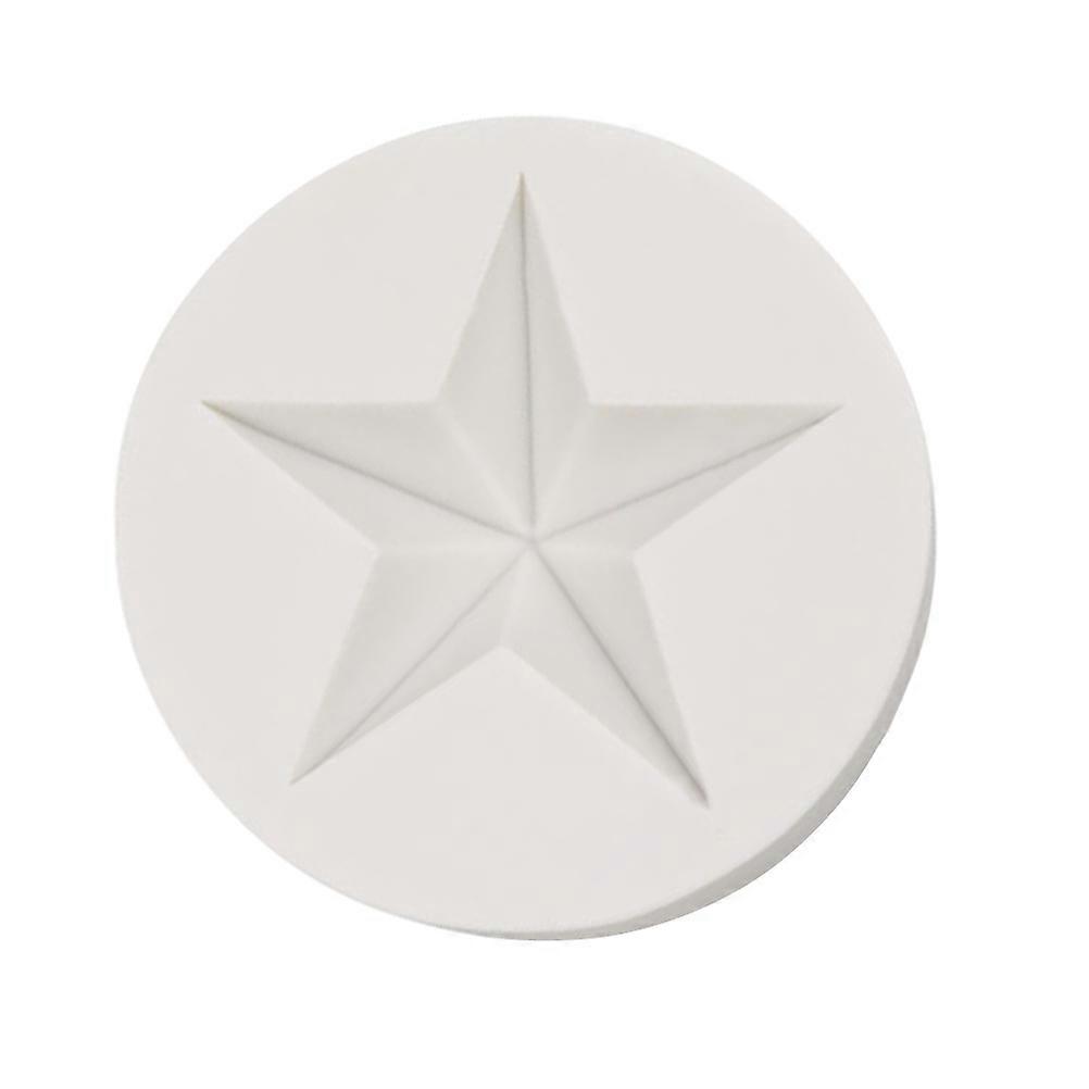Patterned Cake Mold Silicone Molds Star Shape Bakeware For Cupcake Dessert Baking 6 5 X 6 5 X 2 Cm White 1Set