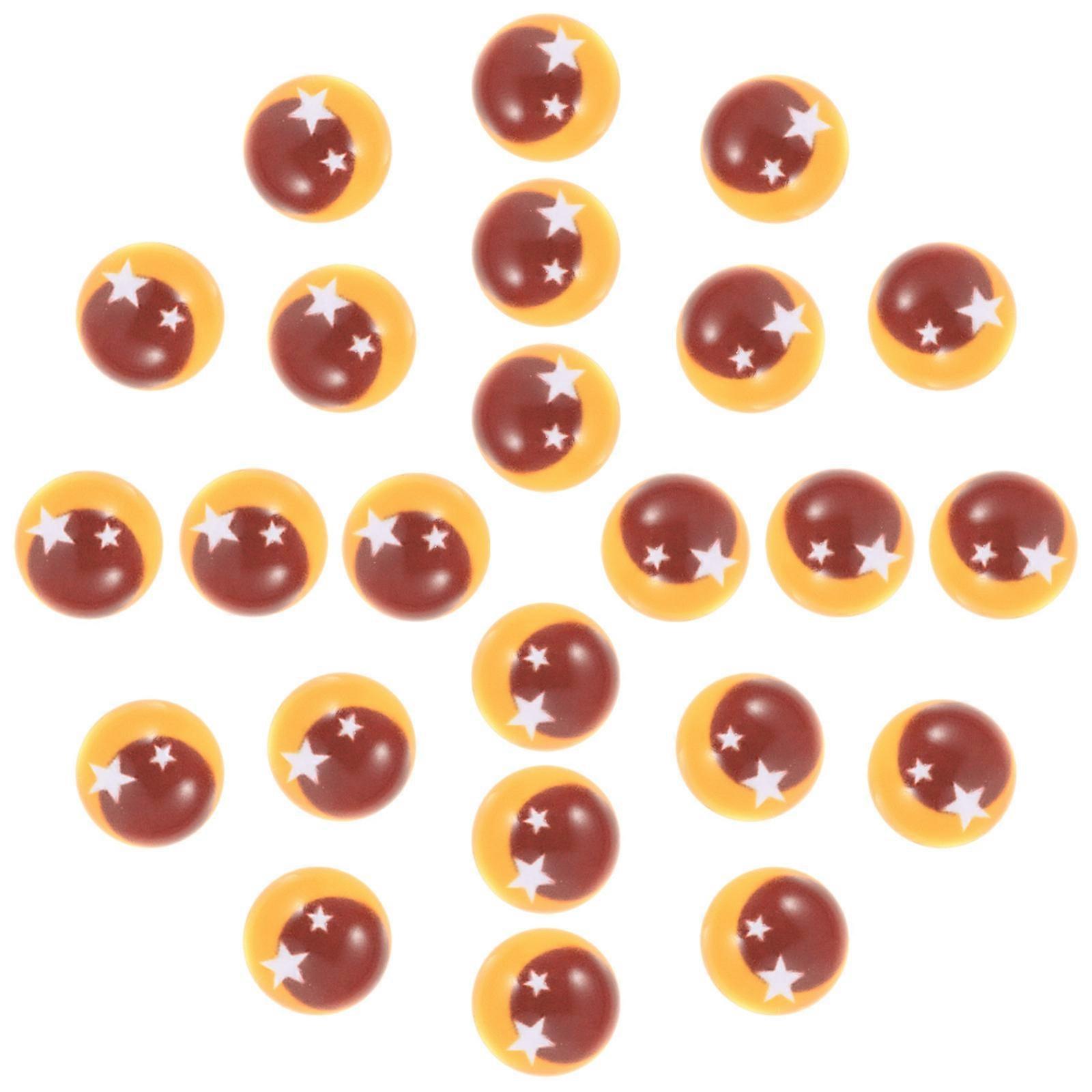 Craft Eyes for Stuffed Toys Plush Doll Glass Eyes Polymer Clay Sculptures Multi 1.2X1.2X0.5CM Round 50Pcs