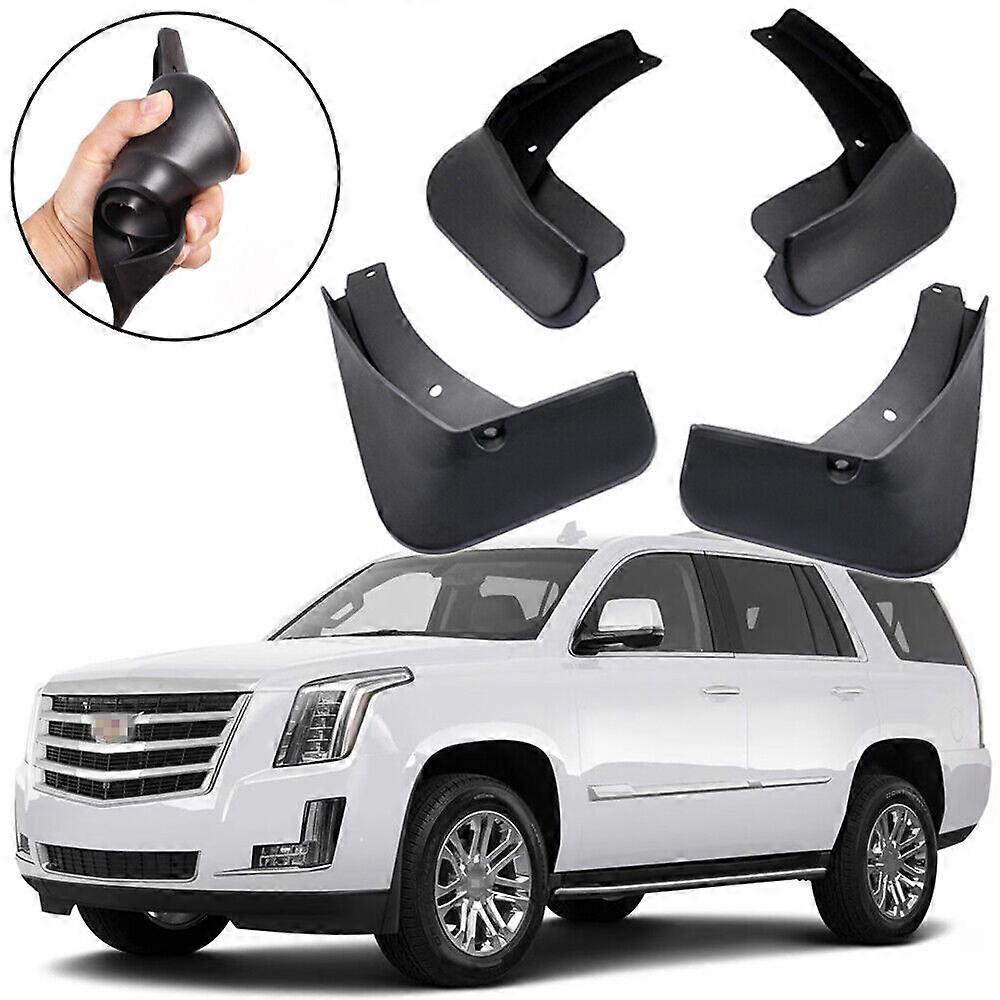 Compatible 1Set Mudguards Splash Guards Fender Mud Flaps for 2015-2020 Cadillac Escalade