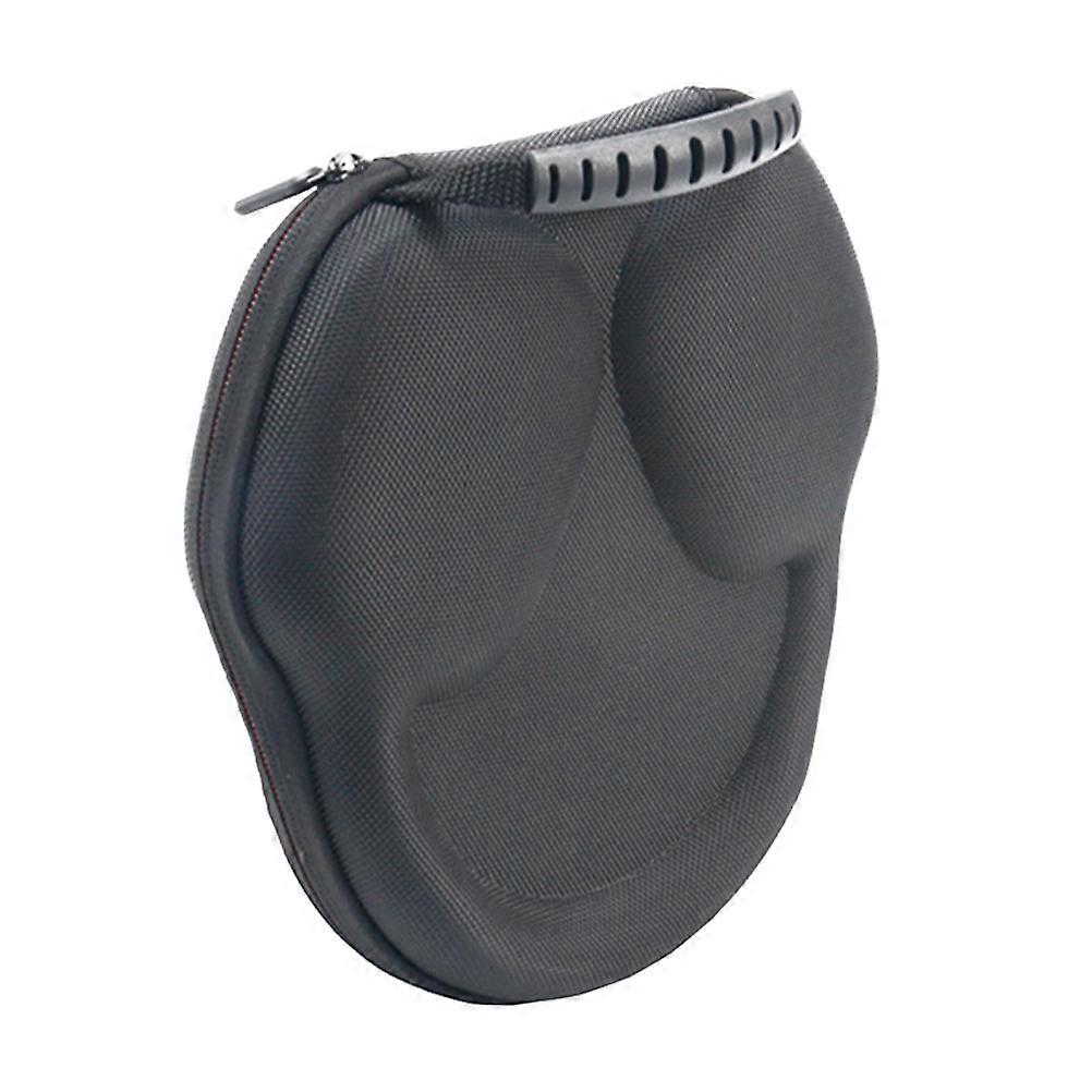 Black EVA Carrying Case for Headphones with Shockproof Design and Pocket for