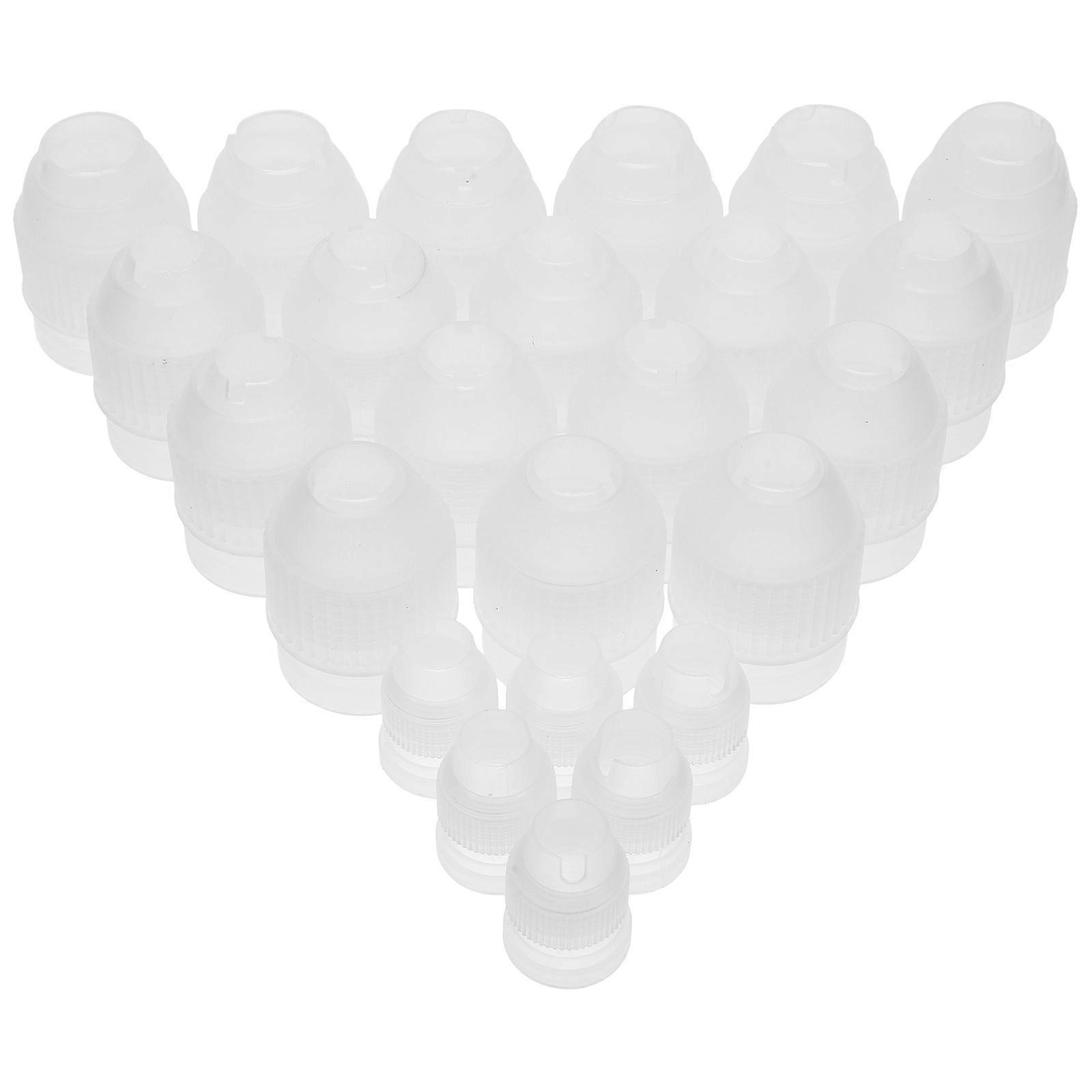 24Pcs Piping Converter Adaptor Couplers for Cake & Cookie Decorating Nozzles with Tips for Easy Attachment and Use in Baking
