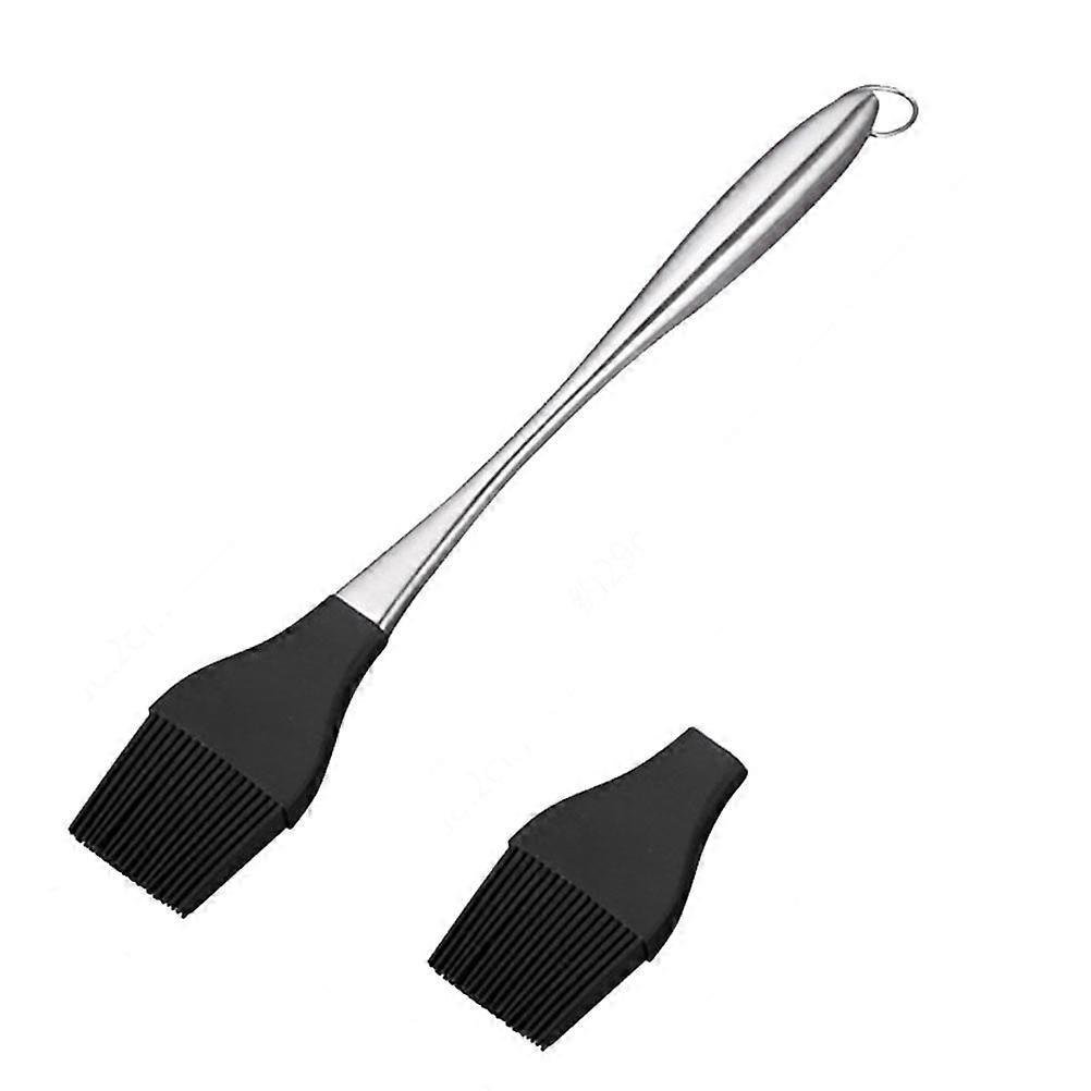 High Temperature Silicone BBQ Basting Brush, Practical Oil Applicator for Grilling, Lightweight Durable Design with Replacement Head