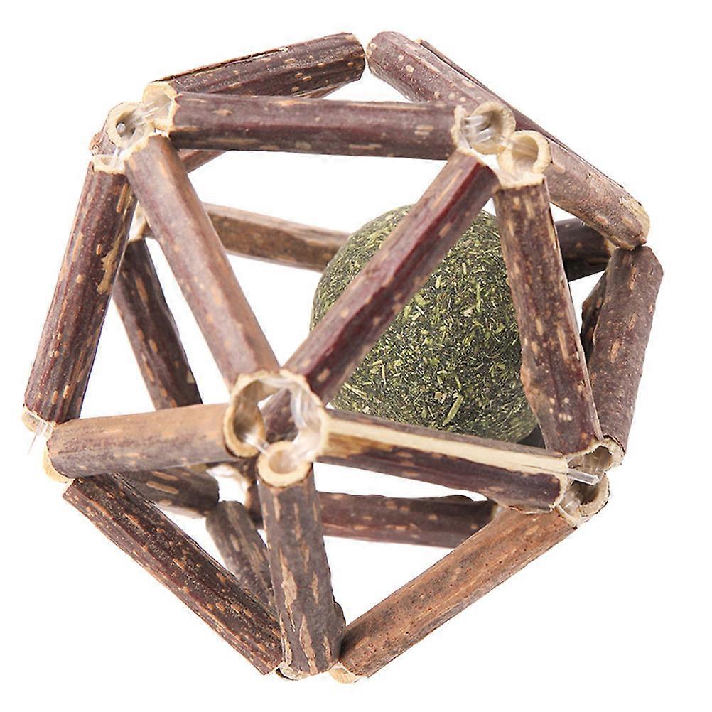 Durable Cat Molar Peppermint Ball for Teeth Cleansing – Catnip Infused Chew Toy for Feline Playtime