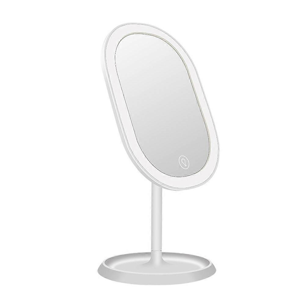 Vanity Mirror Tabletop For Personal Care Bathroom Led Mirror With Adjustable Brightness 27.5 X 14.5 X 13Cm 1Pack