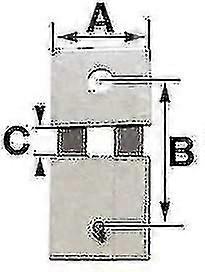 Pendulum Clock Suspension Spring B=12.0mm (A=8.0mm C=2.3mm) for Kieninger Clocks Precision