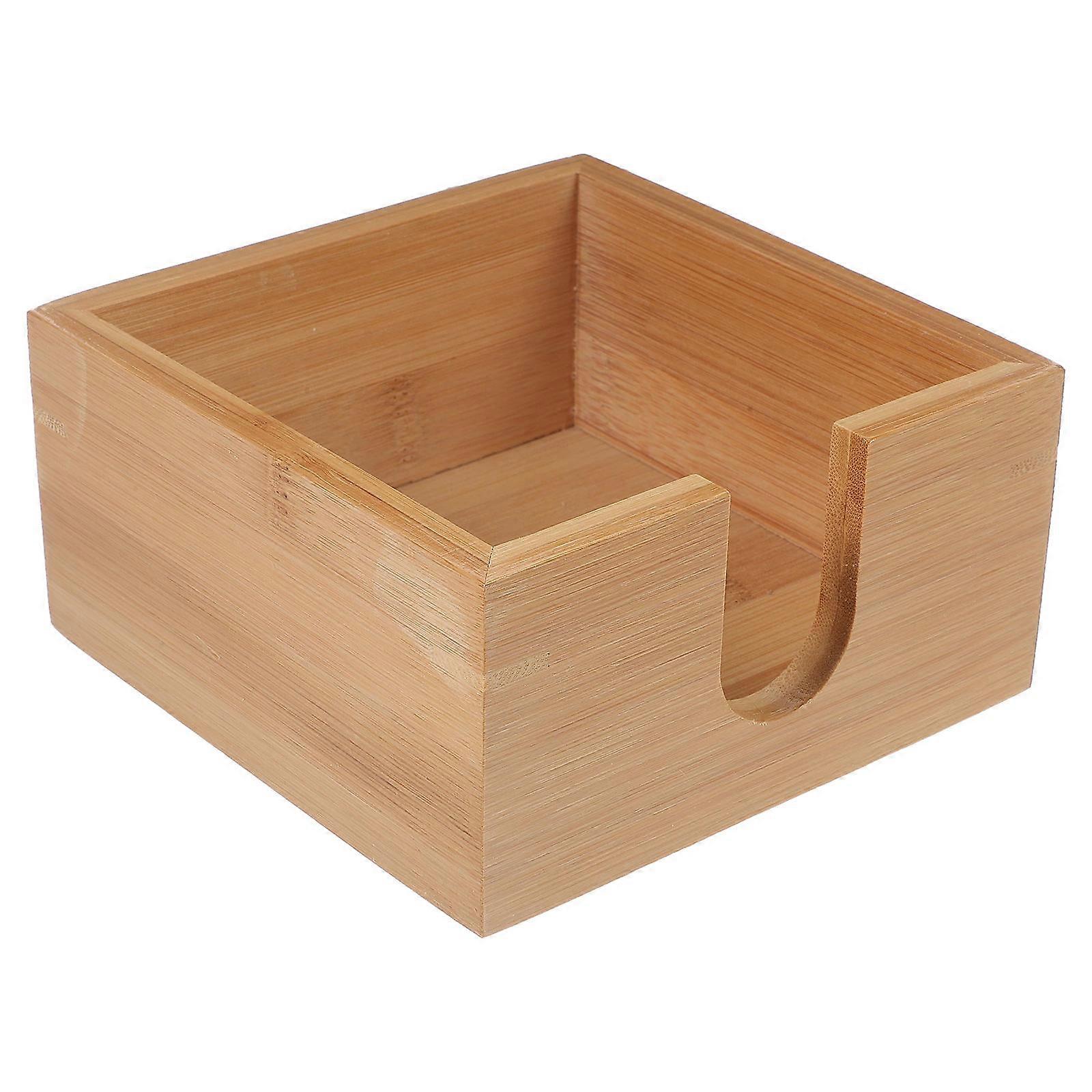 Decorative Bamboo Napkin Holder with Side Hollow Design for Easy Access – Ideal for Home, Dining, and Kitchen Use