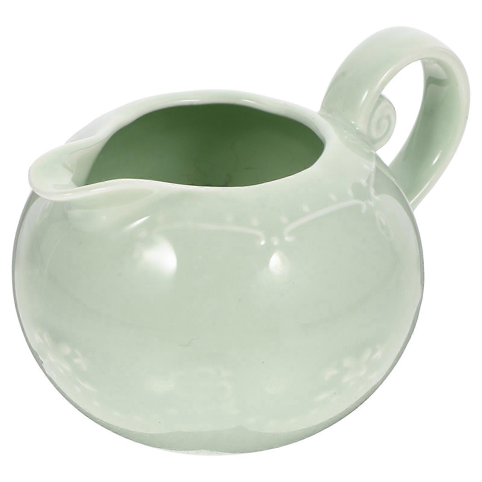 Small Pitcher Ceramic with Handle for Daily Cooking Storage 1Set