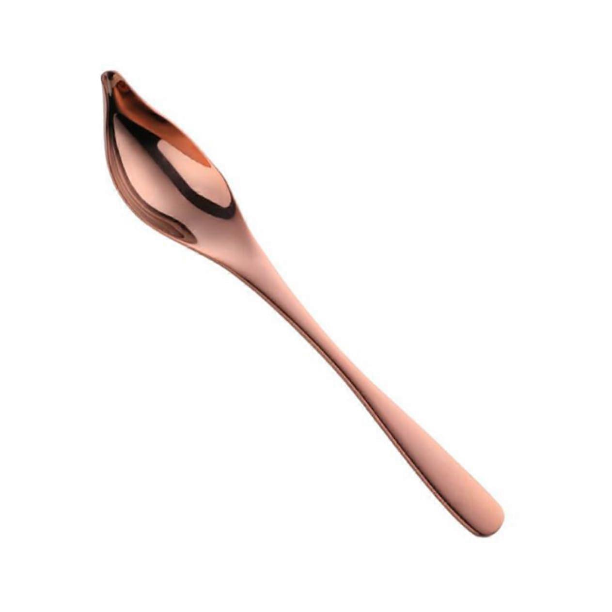 Chocolate Filter Spoon Culinary Decoration Mini Scoop Rustproof Golden