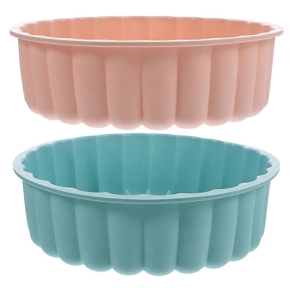 Baking Molds Round Cake Mold Petal Shape For Home Bakers Pink 2Set High-Temperature Resistance