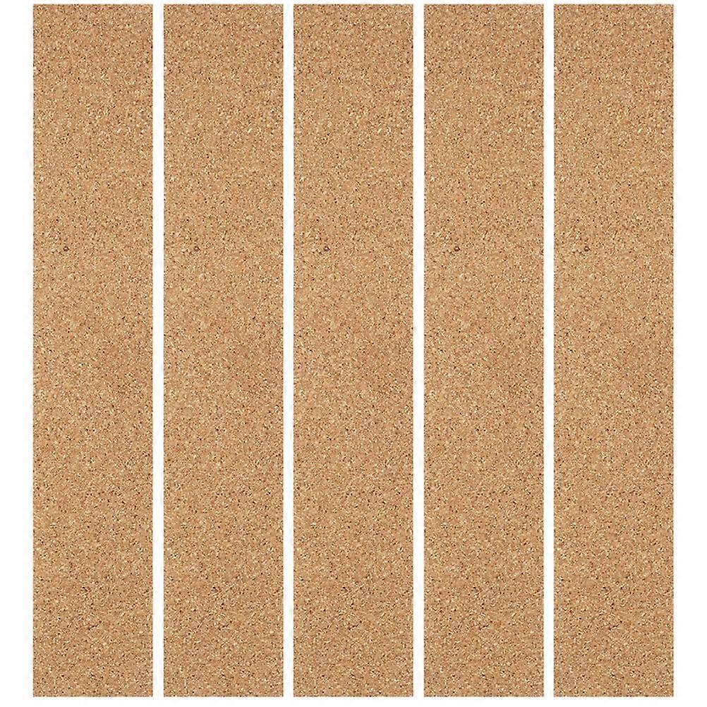 5Pcs Bulletin Board Cork Strips Message Bulletin Strips Self-adhesive Cork Strips