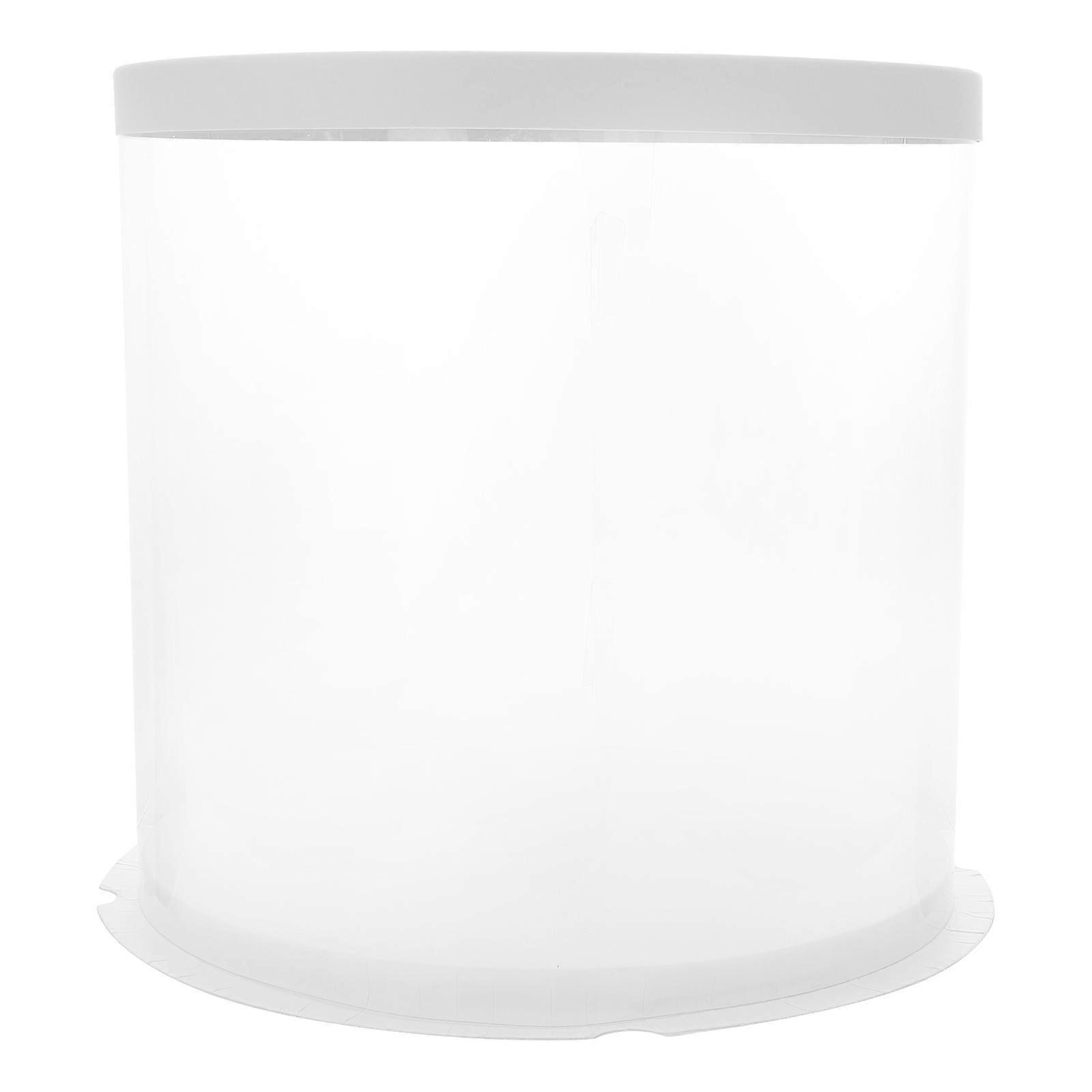 Transparent Cake Packing Box for Storage Use PVC Paper Material Lightweight Portable Stable Structure