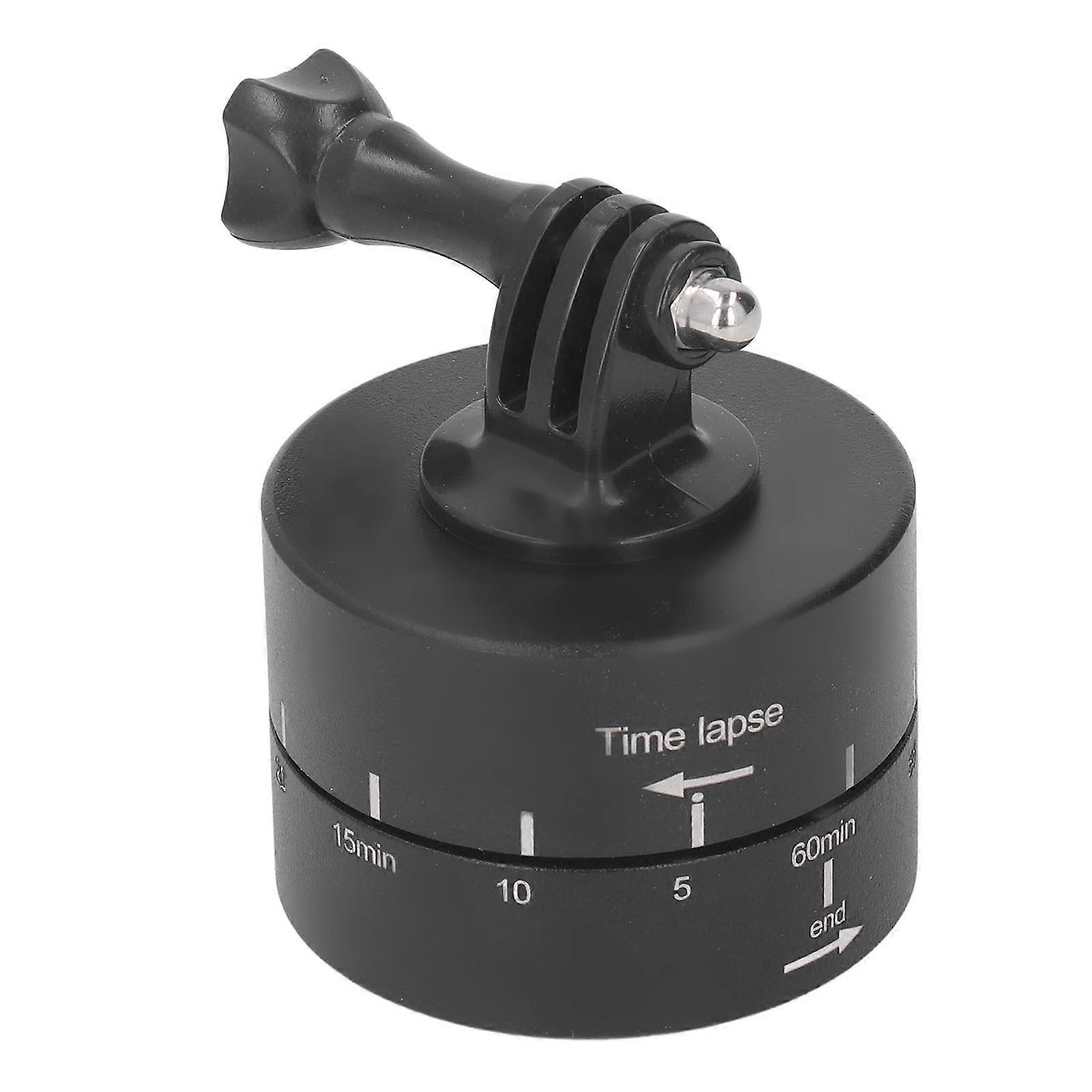 Panoramic Tripod Head 360 Degree Rotation 60 Minutes Time Lapse Pan Tilt Panoramic Head for Action Cameras 