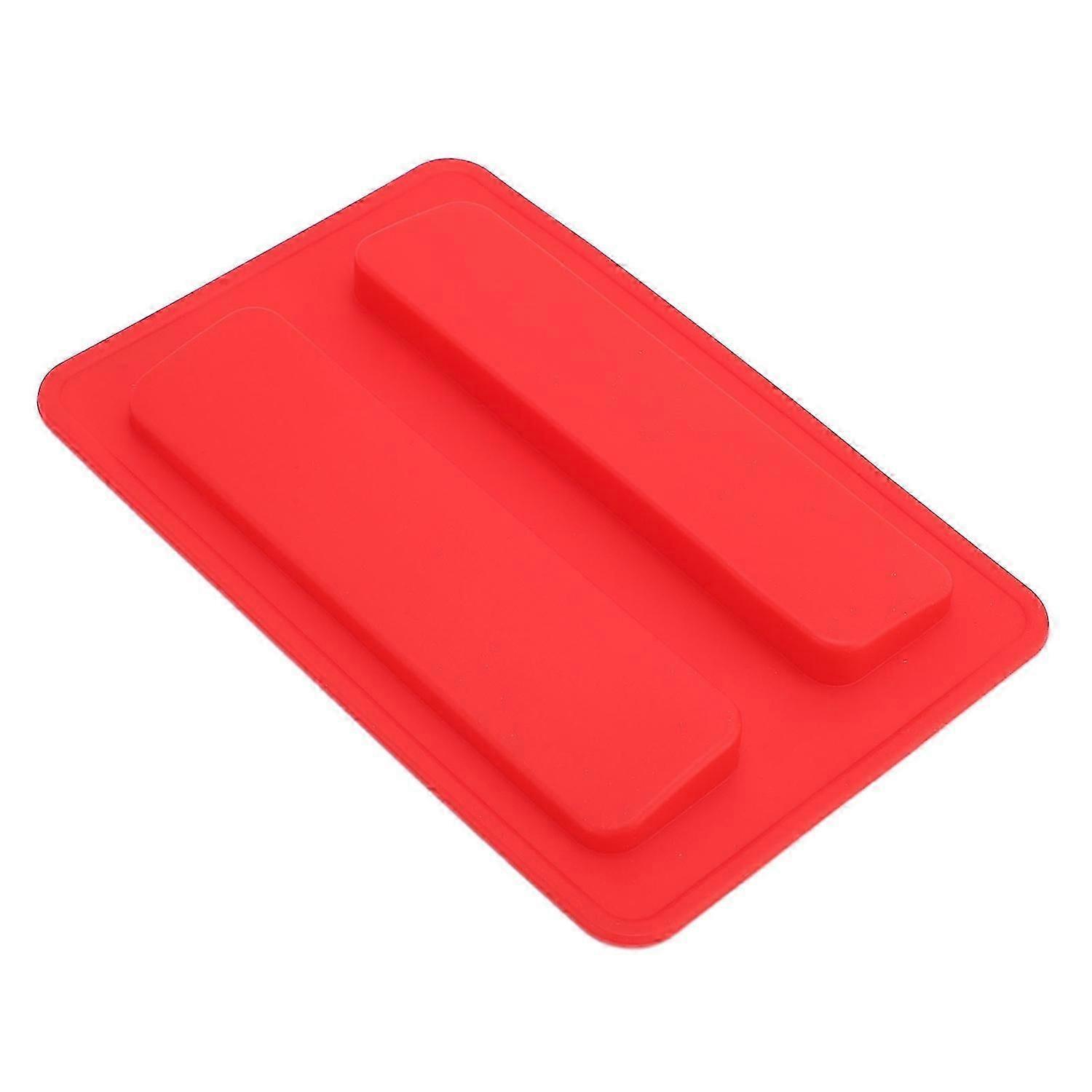 Silicone Toaster Cover 15.8x10.4x1.2cm Soft Flexible Reusable Bread Maker Lid for Home Red