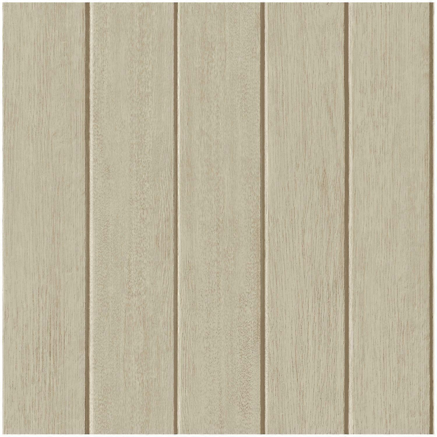 Fine Decor Painted Wood Panel Natural Wallpaper