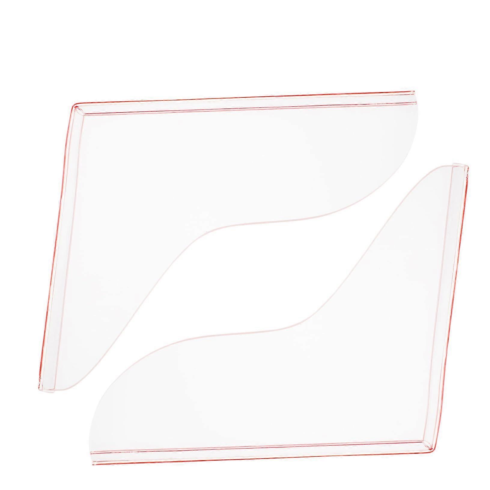Acrylic Transparent Bath Splash Guard Water Barrier - 1 Pair Shower Water Protection Sink Drain Plug for Water Control