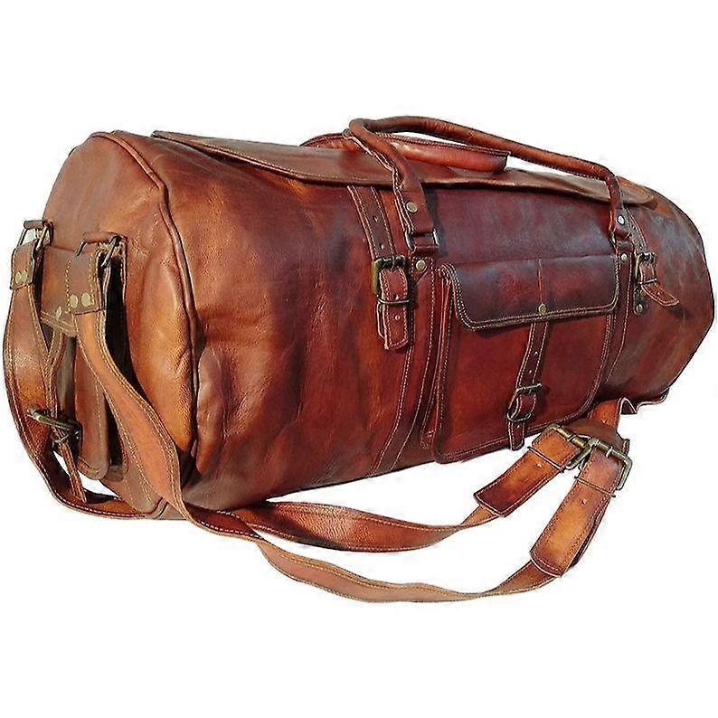 28" Herren Retro Style Handgepäckklappe Seesack Leder Seesack