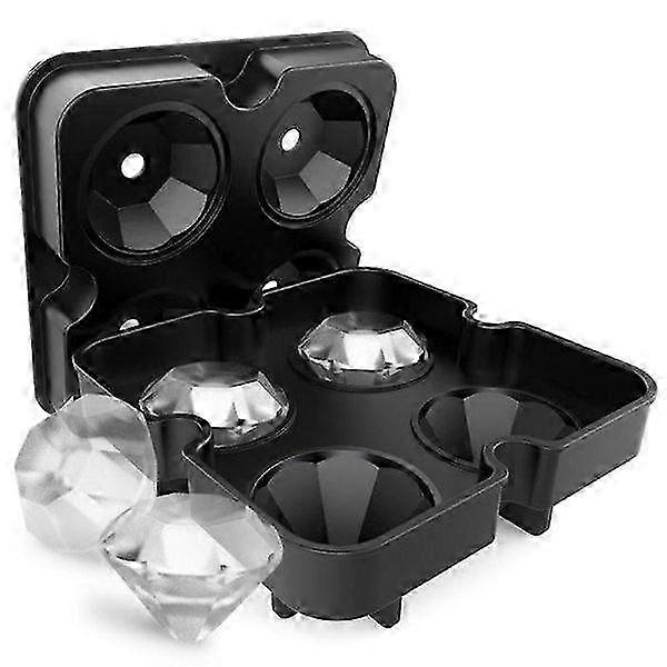 Ice/Chocolate/Jelly Mold - Diamond Shape - Black Ice Mold