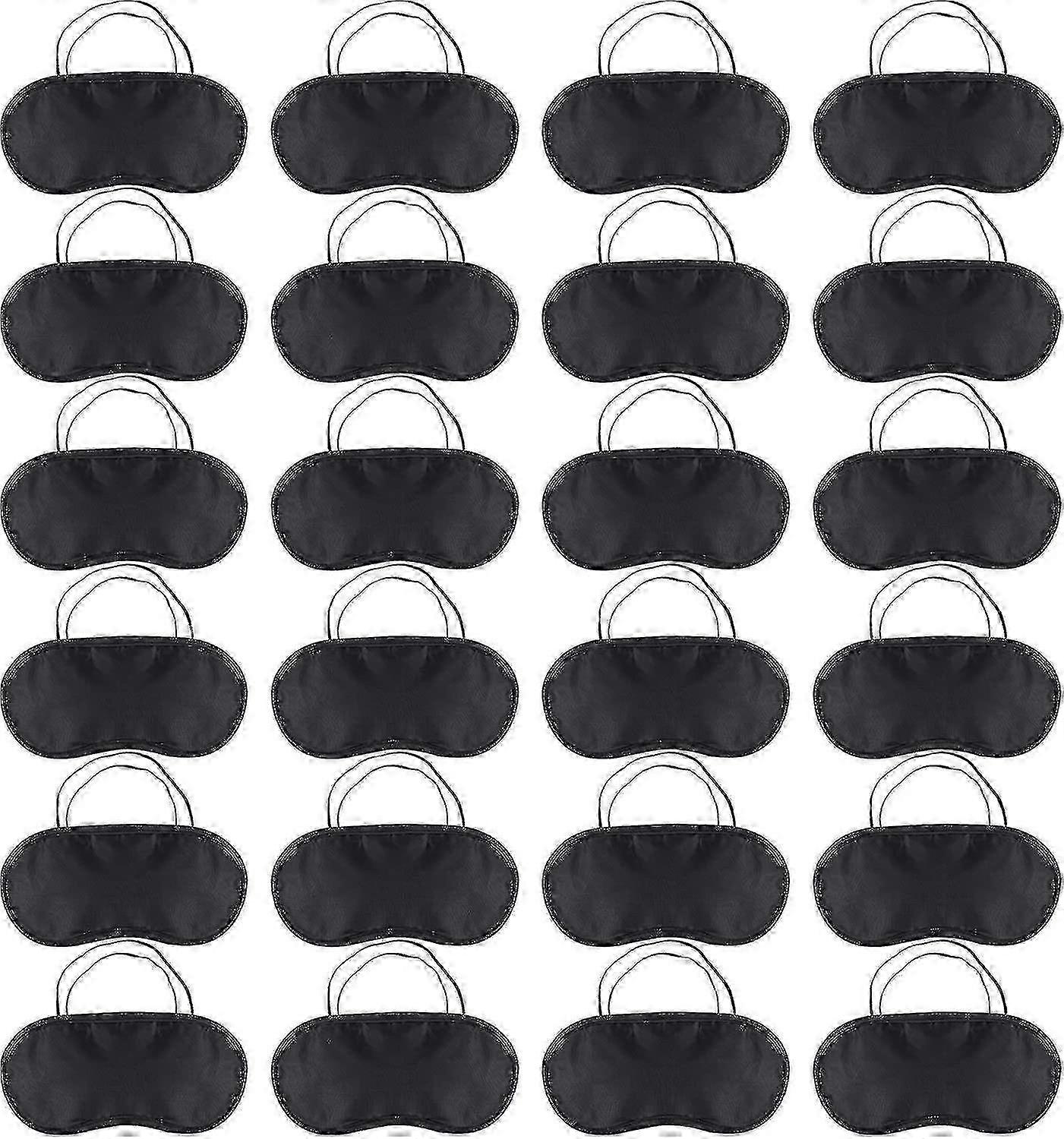 24 Pack Soft Sleep Eye Mask Shade, Komfortabel bind for øjnene til rejser