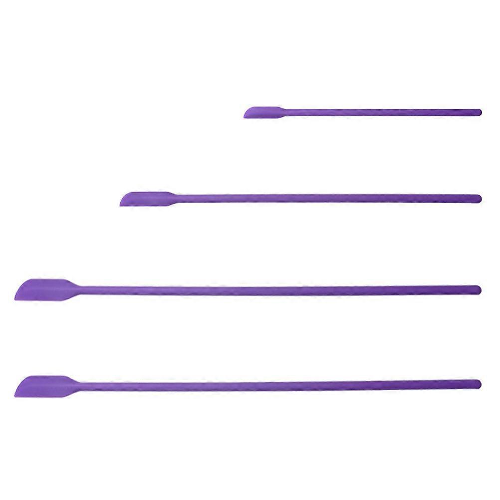 Multi Purpose Spatula Mini Serving Spatula Set for Cooking Enthusiasts Personal Care Purple 30.5X1.6CM Makeup Opening 4Pcs