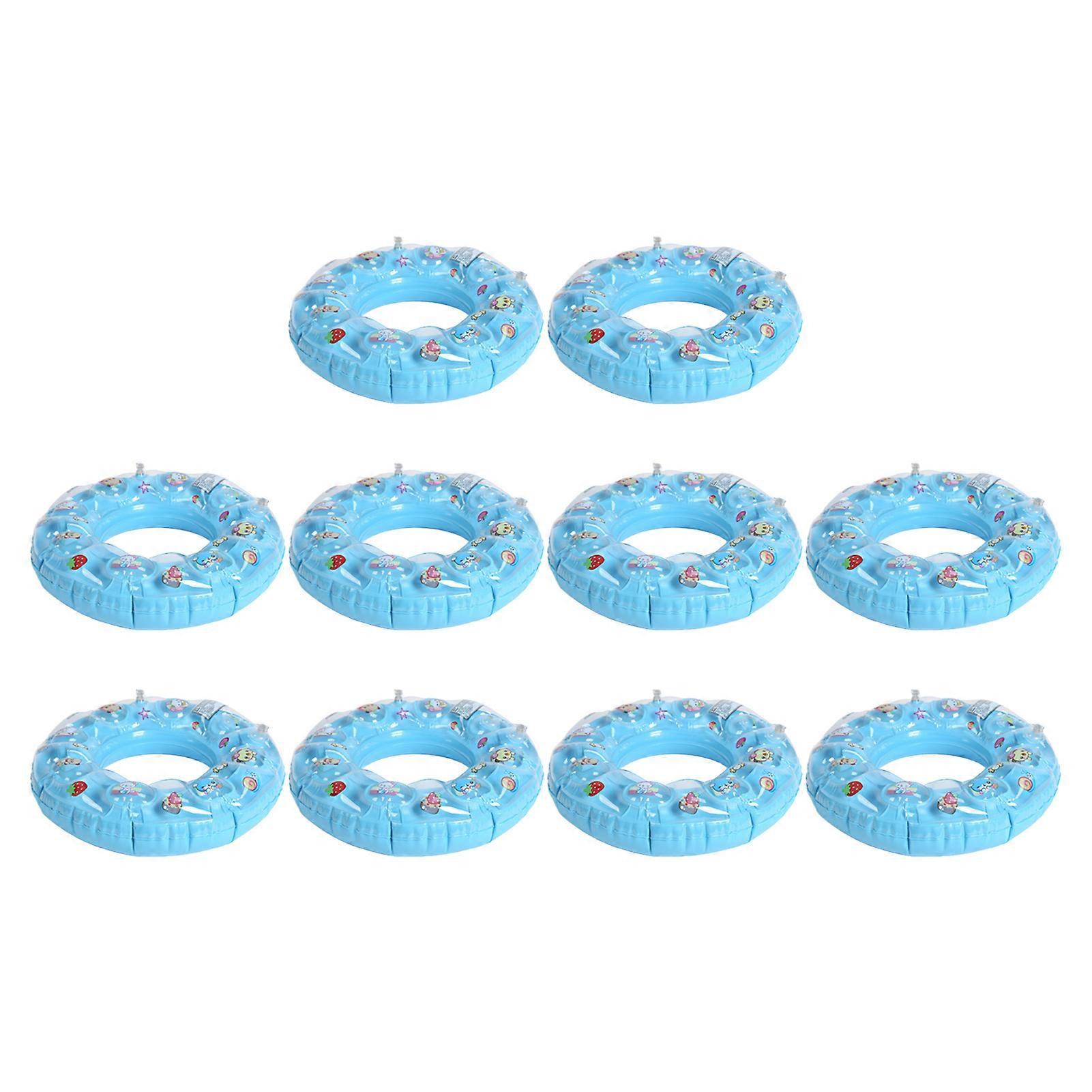 10Pcs Children Swimming Ring PVC Cartoon Cute Swim Ring Kids Summer Water Sport Supplies