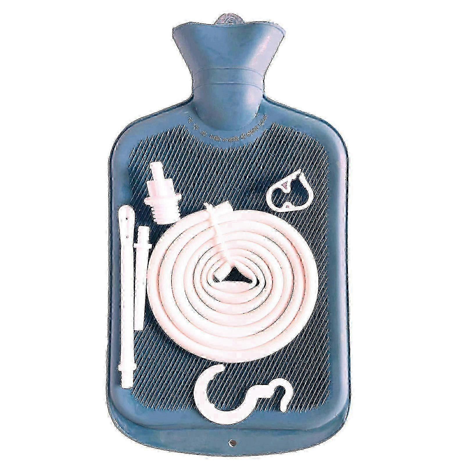 2 Liter Enema Bag Cleaning Kit with Long Hose Controllable Water Flow Valve Colon Cleanse Detox Tool for Enema Procedures