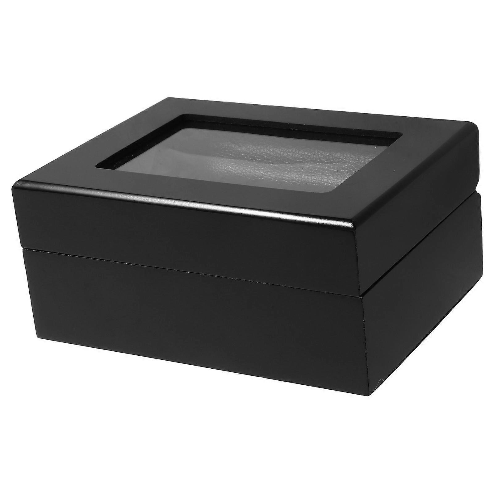 Engagement Ring Case Wooden Ring Display Case Jewelry Storage Rectangular Shape 1Pack