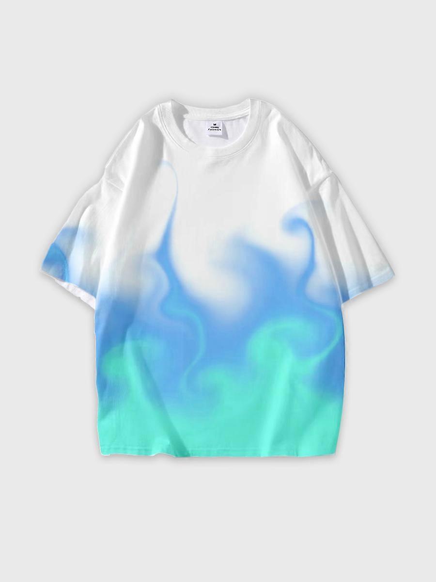 T-shirt col rond Cartoon Role Pattern ample manches courtes JW780