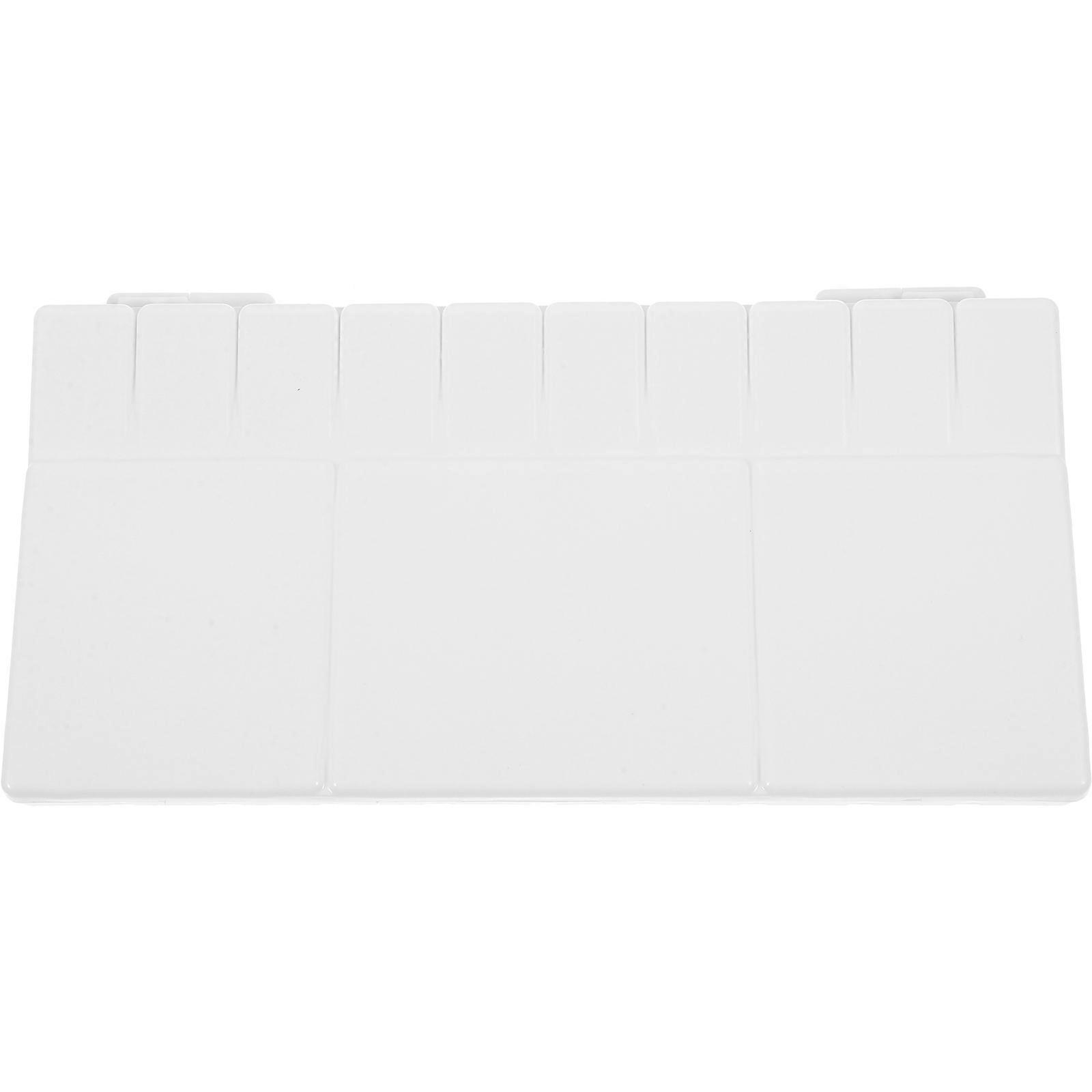 Plastic Watercolor Mixing Box Reusable Pigment Tray with Compartments for Watercolor, Oil, and Gouache Painting – Lightweight and Portable Art Supply