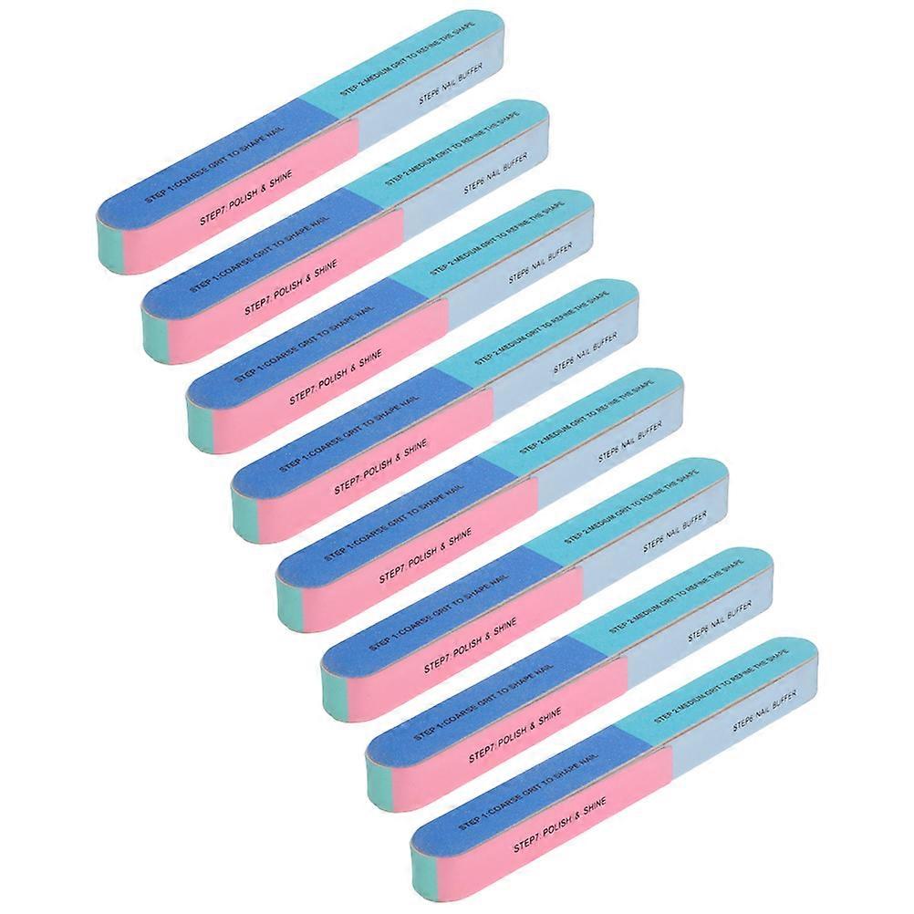 Nail Buffing Block Professional 6 Sides 7 Steps Filing Nails Polishing Tools for Finger and Toe Nails 8Pcs