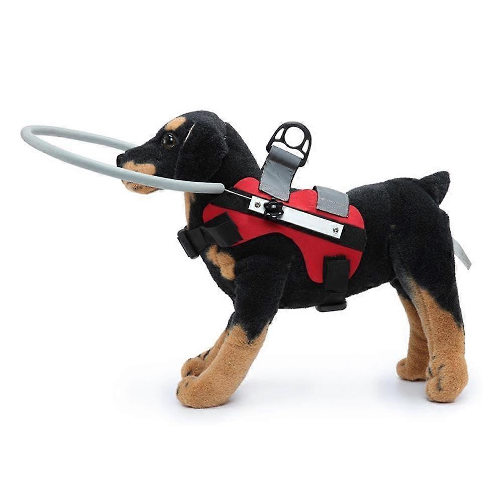 Pet Collision Collar: Training And Behavioral Aid For Blind Dogs, Reflective Red, Model I2e8, Size M