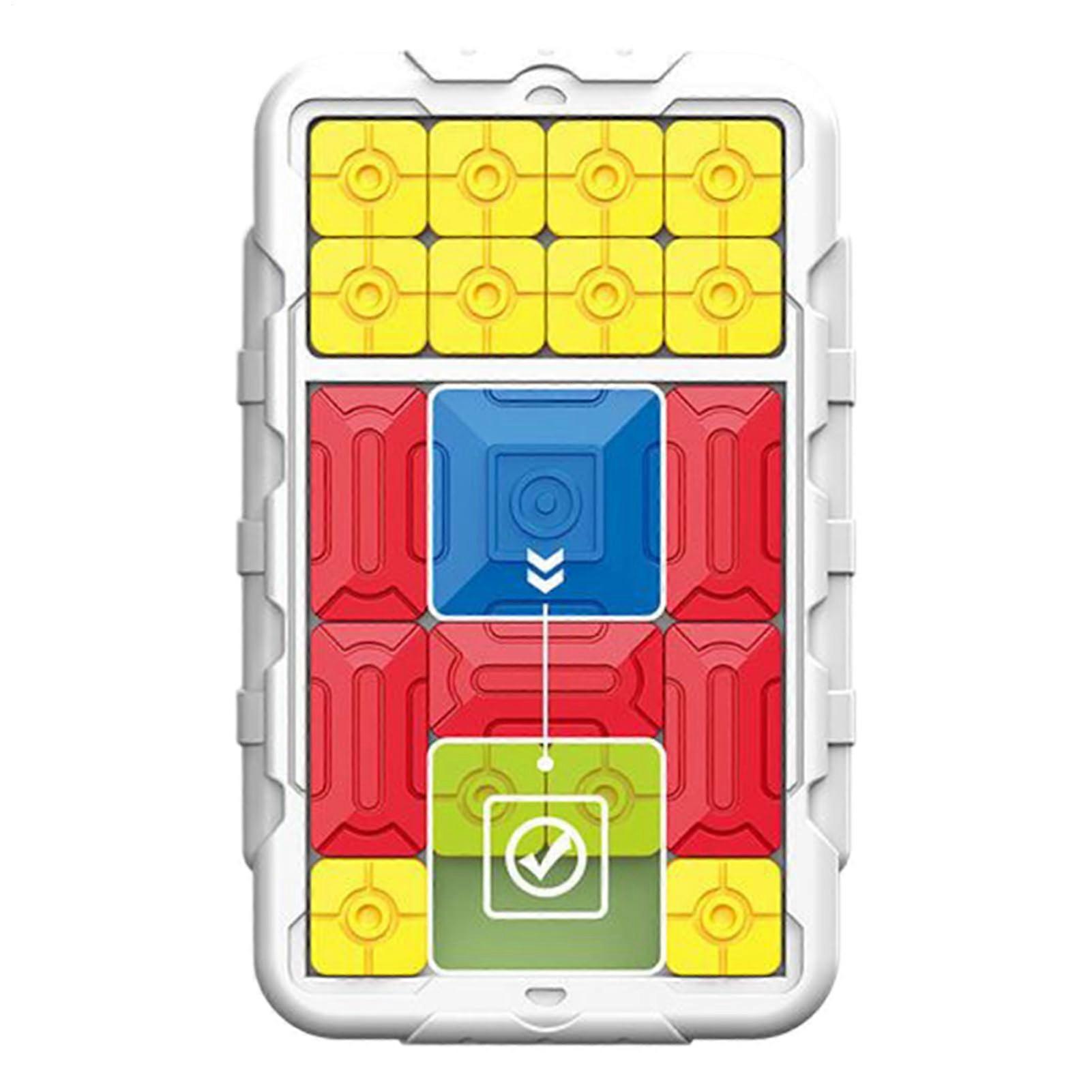 Sliding Puzzle For Kids, 500 Level Learning Game Board - Multi-Functional Sensory Patience Game for White Color