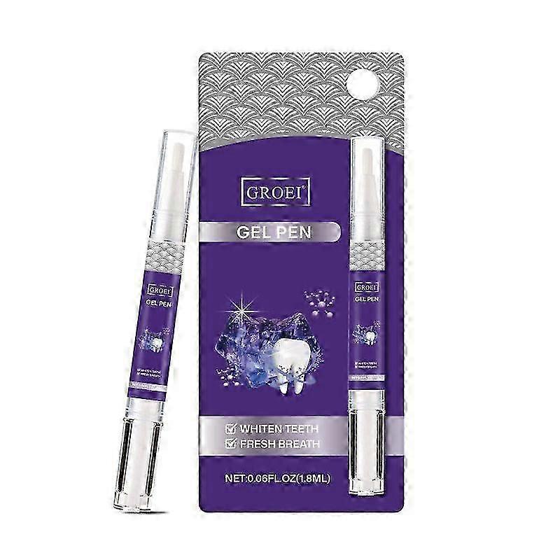 Teeth Whitening Pen, Purple Toothpaste for Teeth Whitening, Color Correcting Whiter Gel Pen for Sensitive Teeth, Essence Pen for Coffee/Smoking Stains