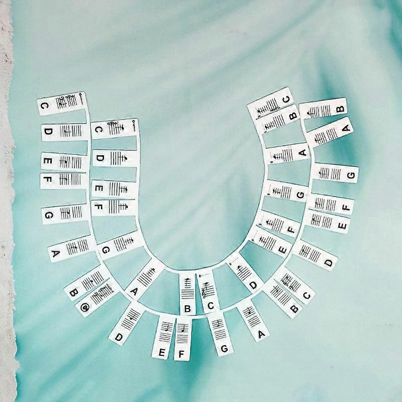 Silicone Piano Notes Guide Removable Piano Keyboard